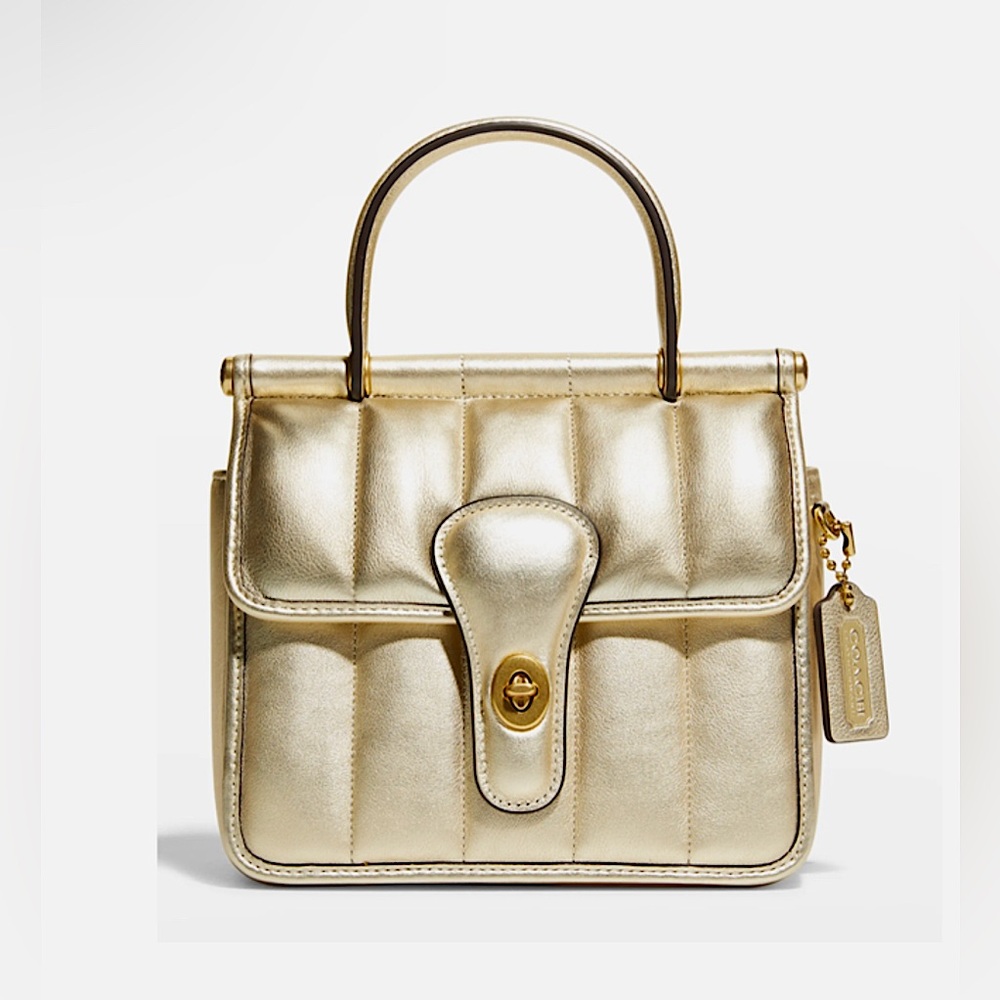 Coach Willis Top Handle 18 With Quilting Bag